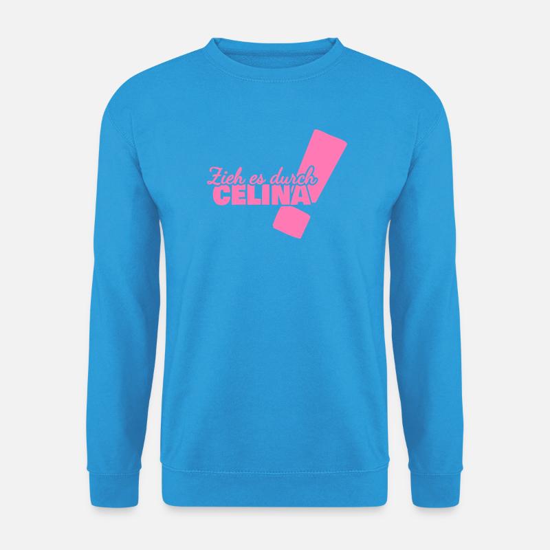 Vorname Celina - Unisex Pullover - Meeresblau