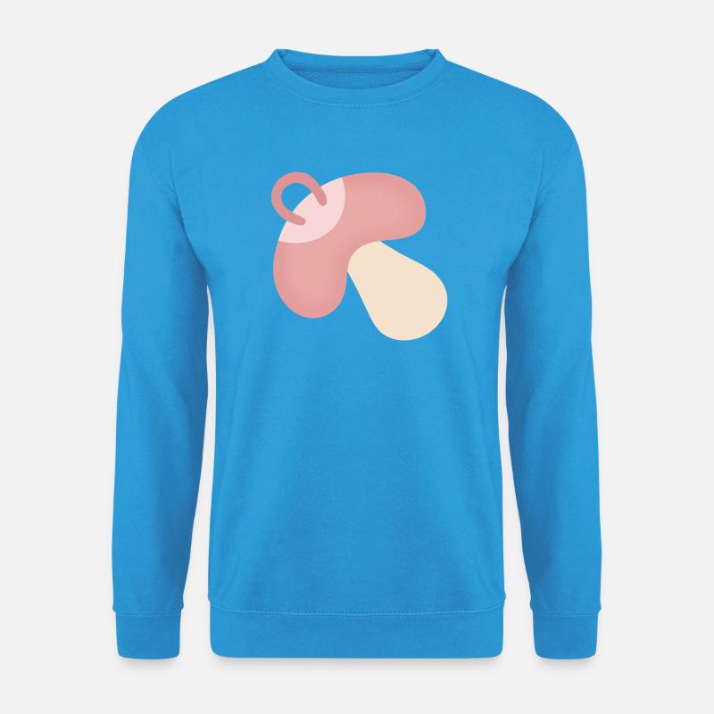 Rosa Schnuller - Unisex Pullover - Meeresblau