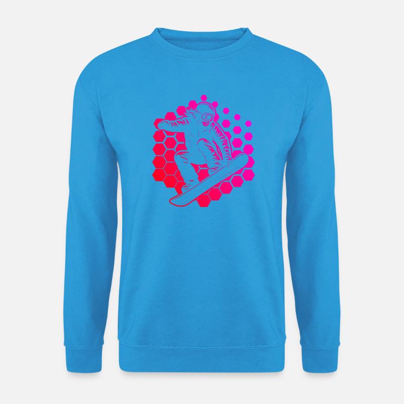 Klassisches Snowboard Motiv - Unisex Pullover - Meeresblau