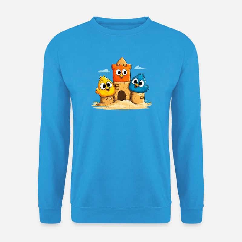 Sandcastle Trio bunt - Unisex Pullover - Meeresblau