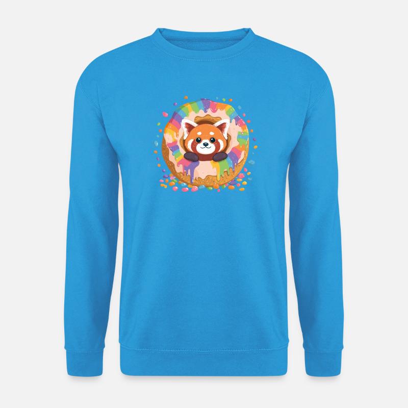 Donut Panda Regenbogen - Unisex Pullover - Meeresblau