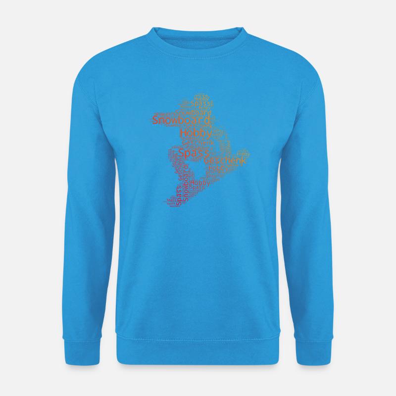 Klare Snowboard Botschaft - Unisex Pullover - Meeresblau