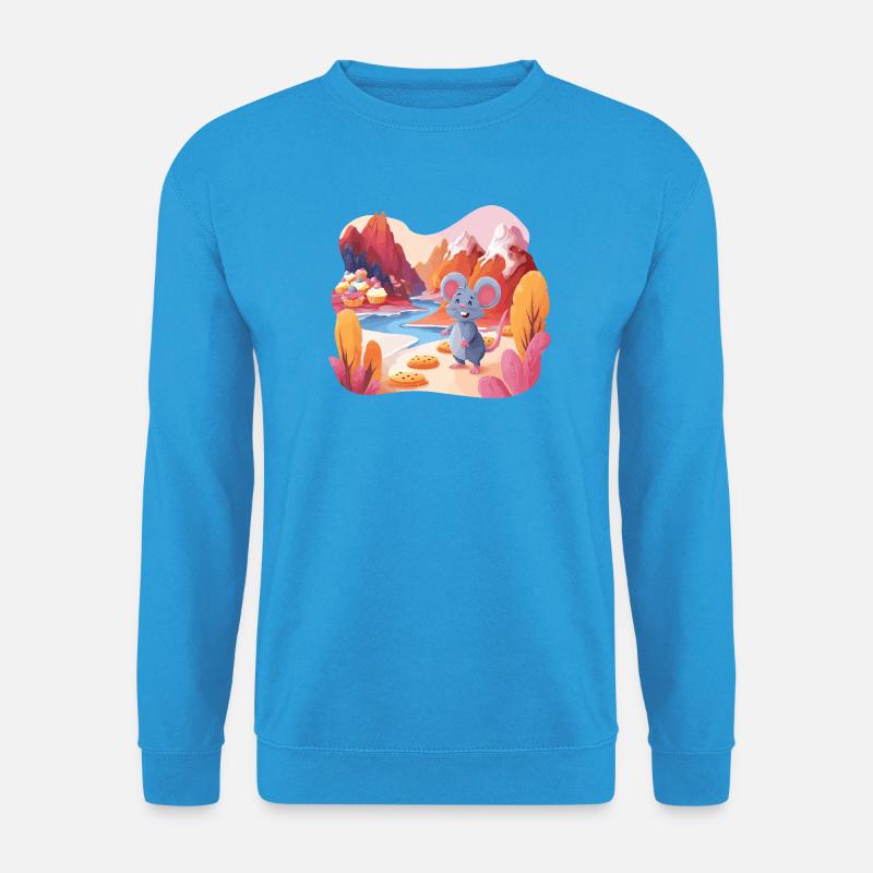 Zuckerkulisse Mausabenteuer - Unisex Pullover - Meeresblau