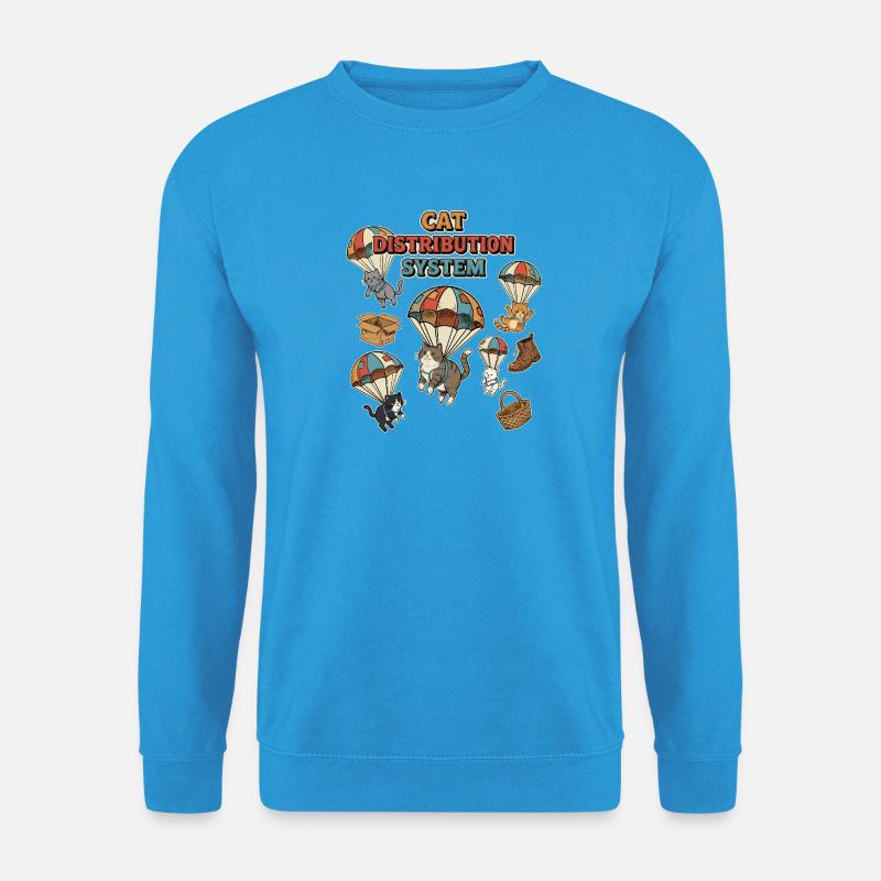 Système de distribution des chats - Sweat-shirt Unisexe - bleu mer
