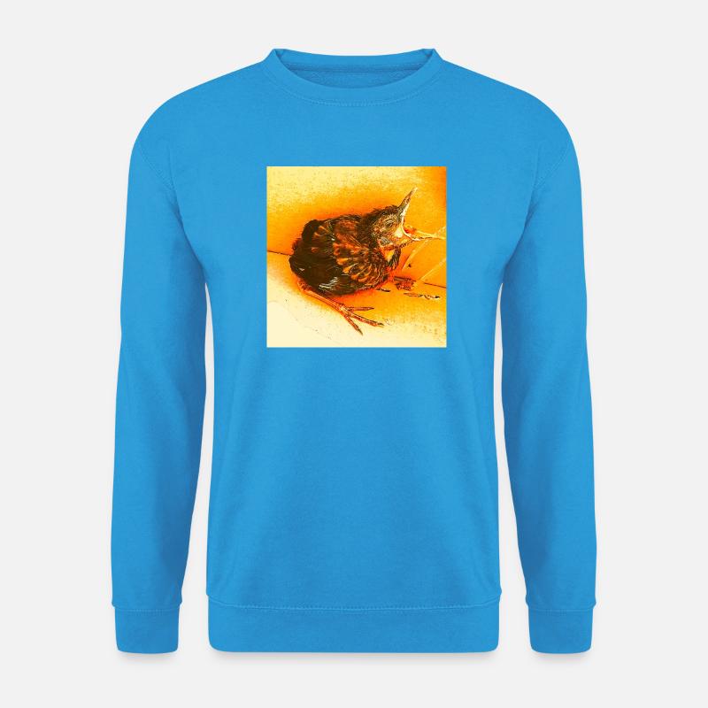 Hungrige Amsel - Unisex Pullover - Meeresblau