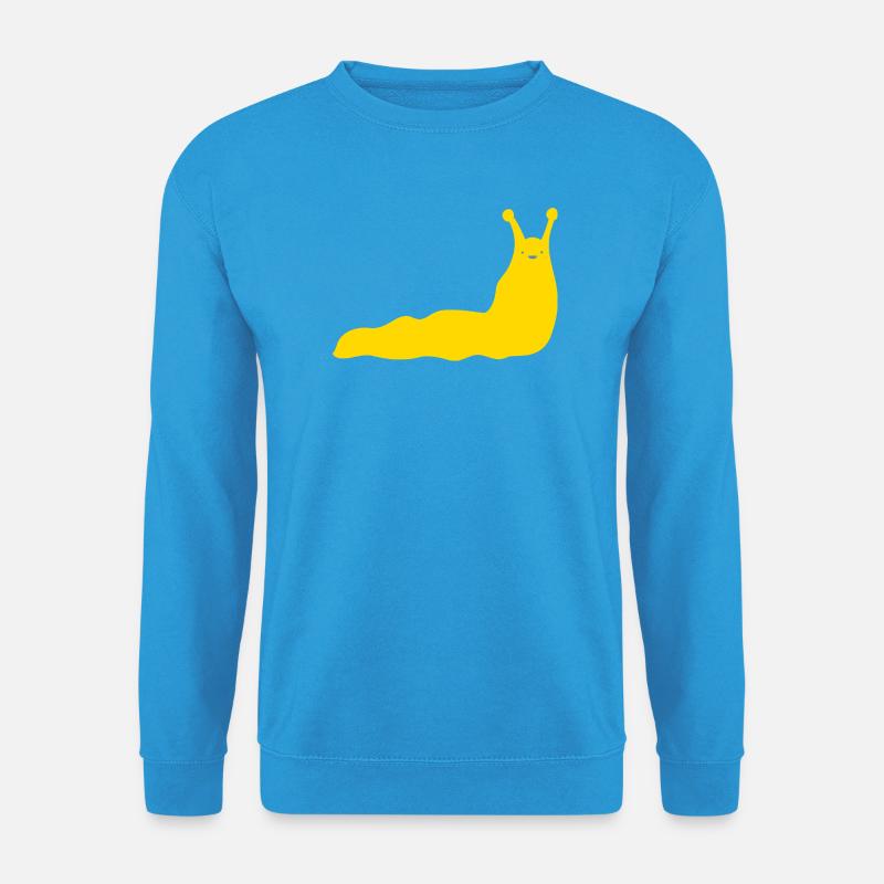 Schnecke Banane - Unisex Pullover - Meeresblau