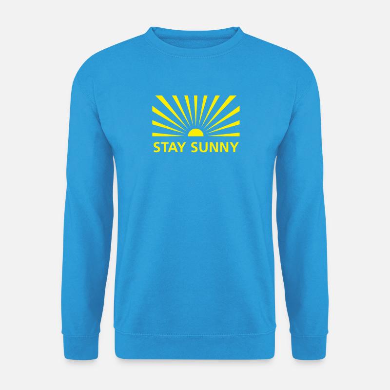 STAY SUNNY - Unisex Pullover - Meeresblau