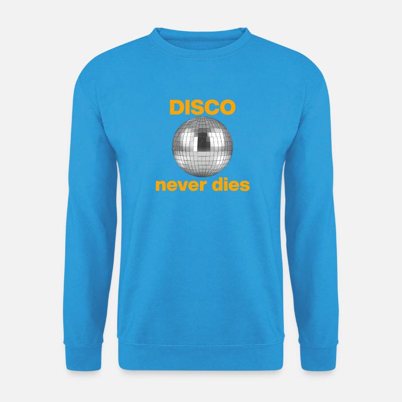 Disco never dies: Glitzer-Power! Discokugel - Unisex Pullover - Meeresblau