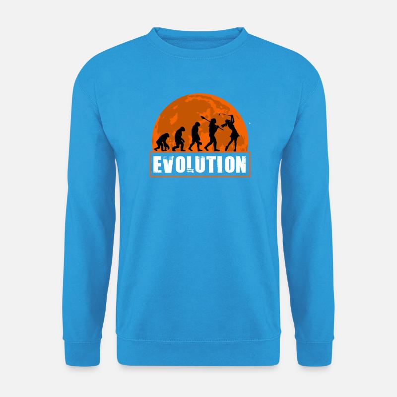 Évolution du golf, fille golfeuse Joueuse de golf cadeau - Sweat-shirt Unisexe - bleu mer