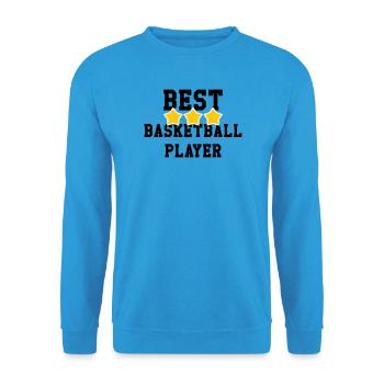 Meilleur basketteur du monde – champion sportif  - Sweat-shirt Unisexe - bleu mer - Devant - Alina (178cm) & Michal (187cm)