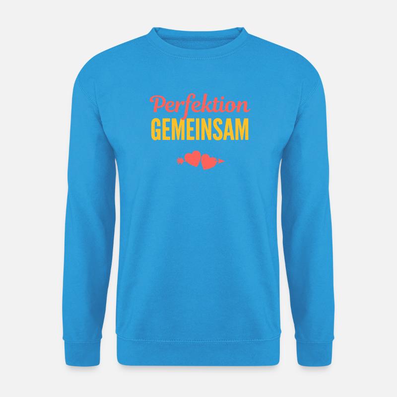 Perfektion Gemeinsam: Liebe im Team - Unisex Pullover - Meeresblau