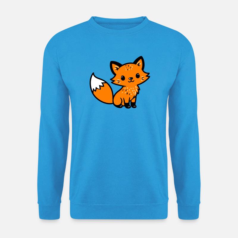 Fox Cute Comic - Unisex Sweatshirt - sea blue