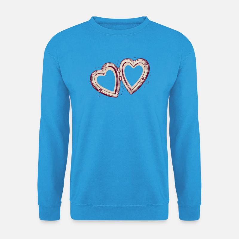 Doppelherzverbindung - Unisex Pullover - Meeresblau