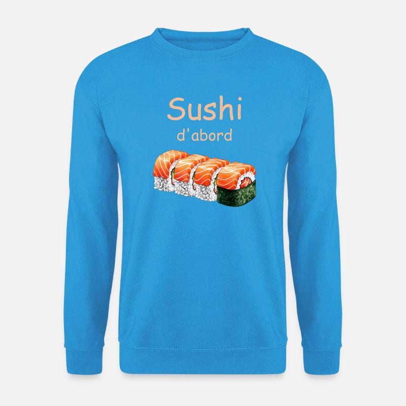 Sushi Erste Illustration - Unisex Pullover - Meeresblau