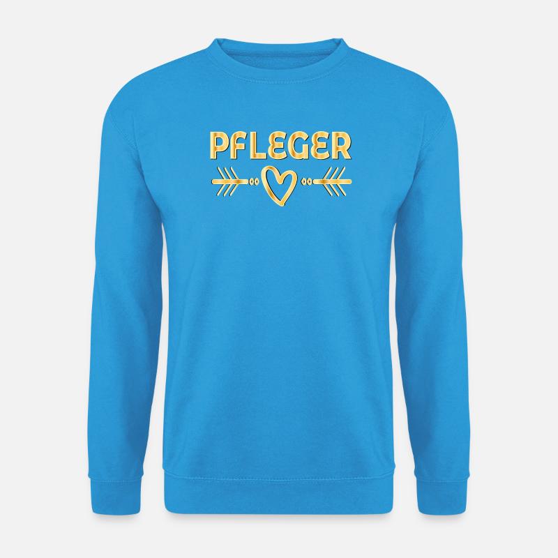 Pfleger Herz Pflegeberufe - Unisex Pullover - Meeresblau
