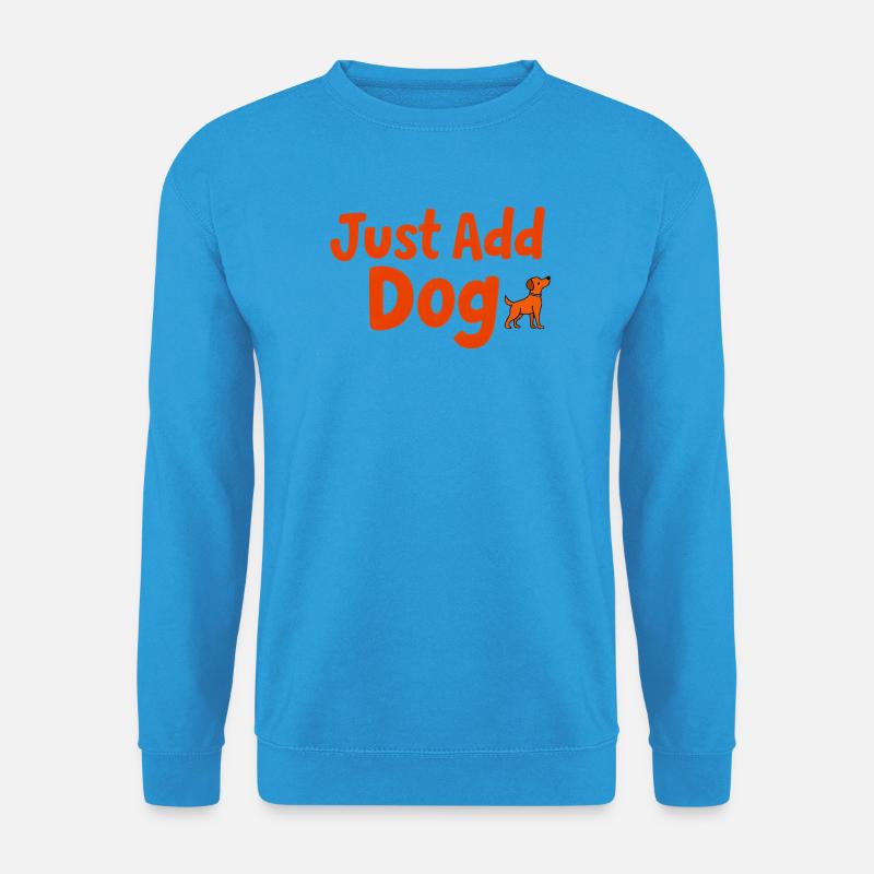 Füge einfach Hundeabdruck hinzu - Unisex Pullover - Meeresblau