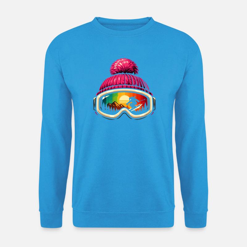 Lustige Apres Ski Sprüche Süß Geschenk Skifahrer - Unisex Pullover - Meeresblau
