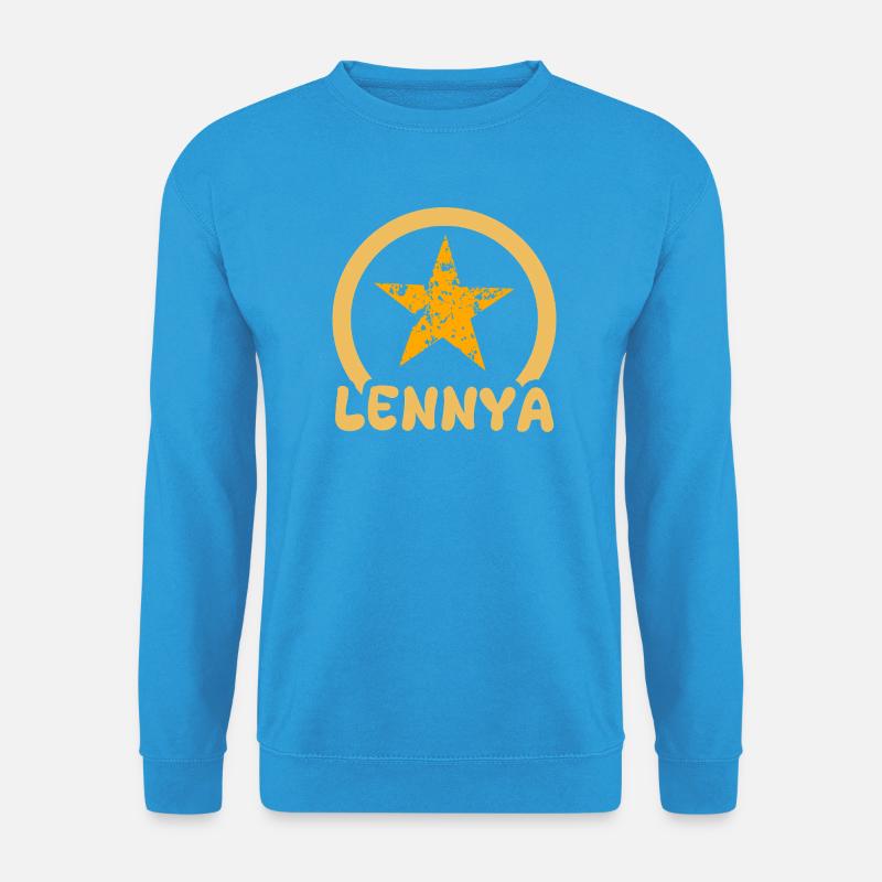 Lennya als Vorname - Unisex Pullover - Meeresblau