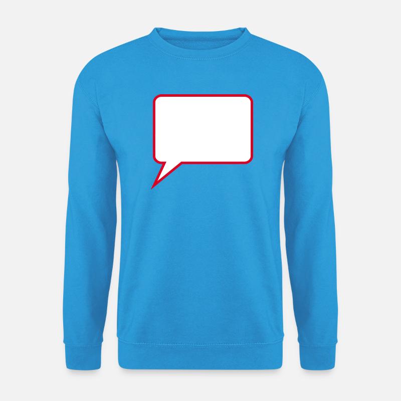 Sprechblase Comic selbst gestalten personalisieren - Unisex Pullover - Meeresblau