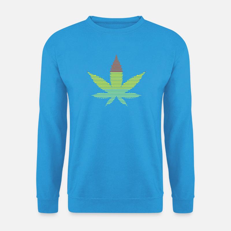 Cannabis-Blatt - Unisex Pullover - Meeresblau