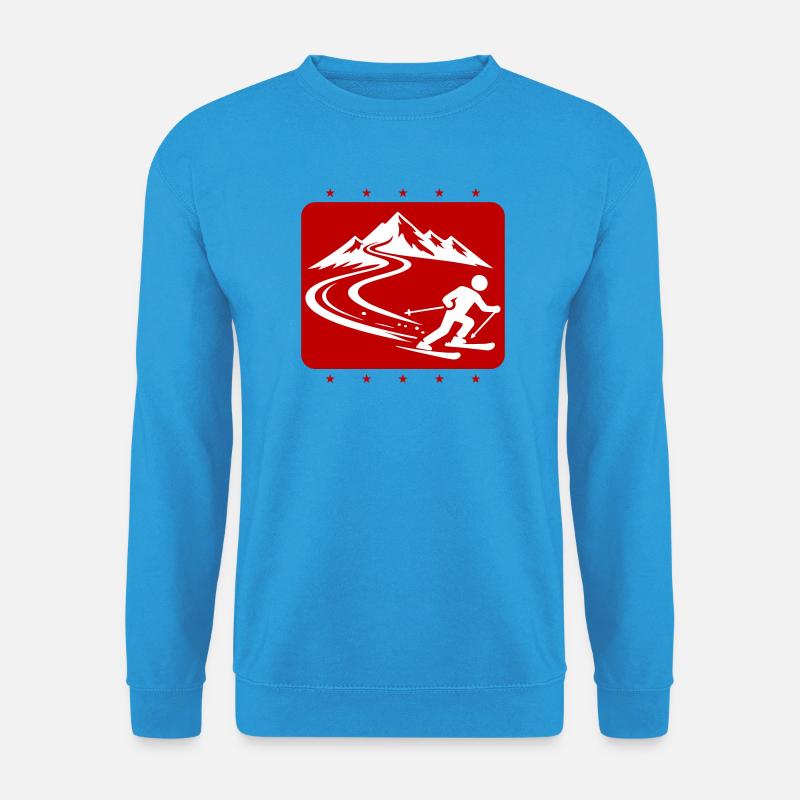 Ski Berge - Unisex Pullover - Meeresblau