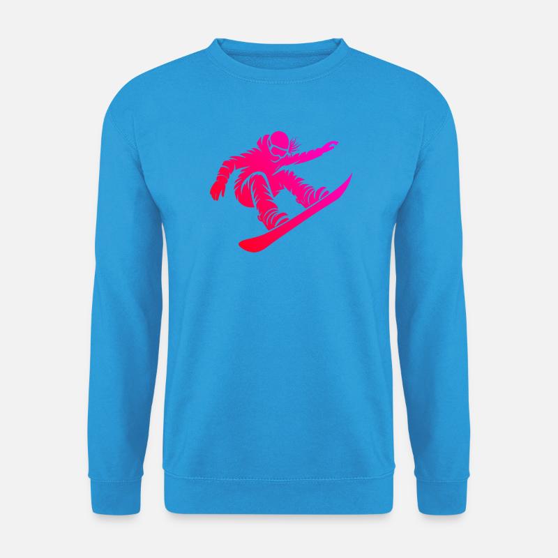 Snowboard Fans aufgepasst schlichtes Statement für - Unisex Pullover - Meeresblau