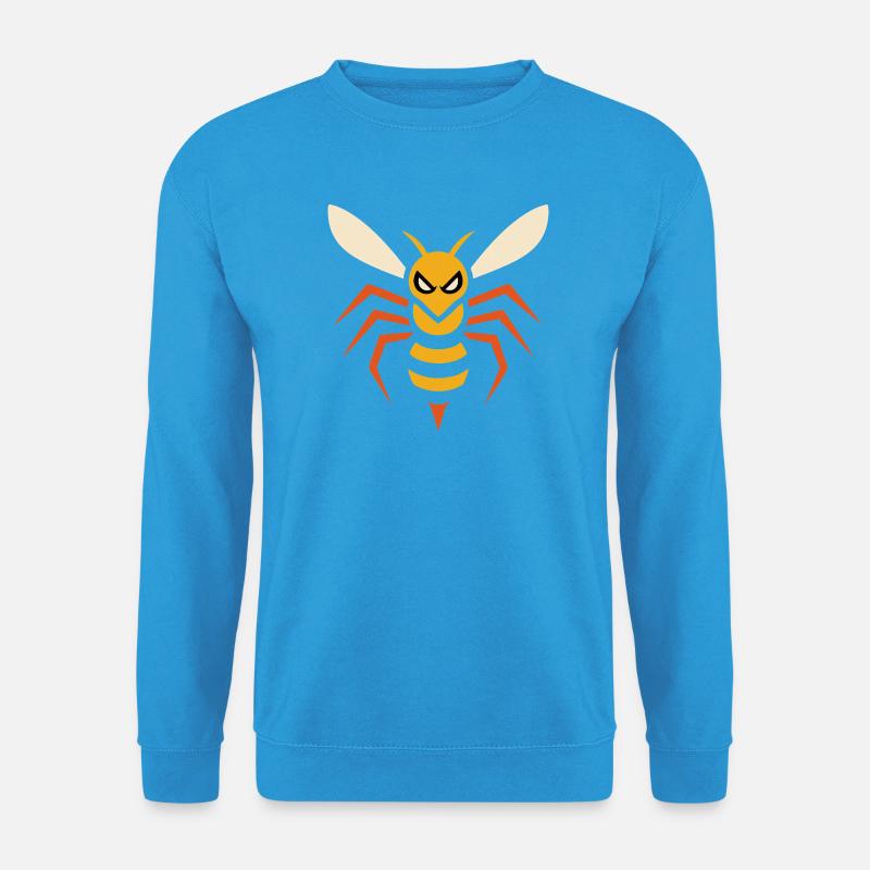 Angry Hornet – angular insect graphic - Unisex Sweatshirt - sea blue