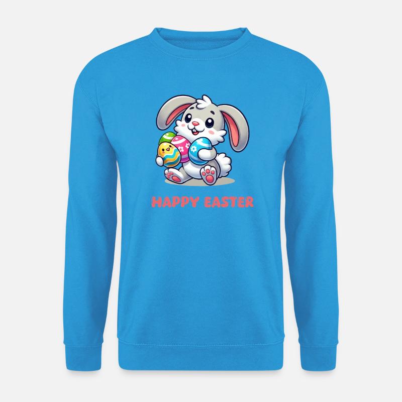 Bunny Easter Bunny Comic - Unisex Sweatshirt - sea blue