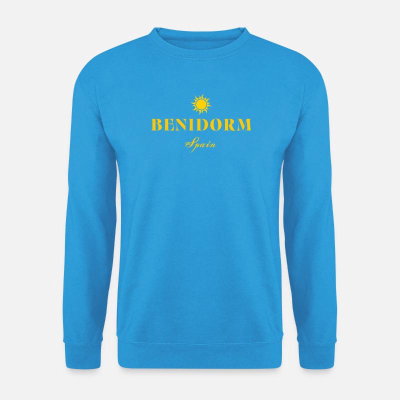 Benidorm Sun Retro-Logo - Unisex Pullover - Meeresblau
