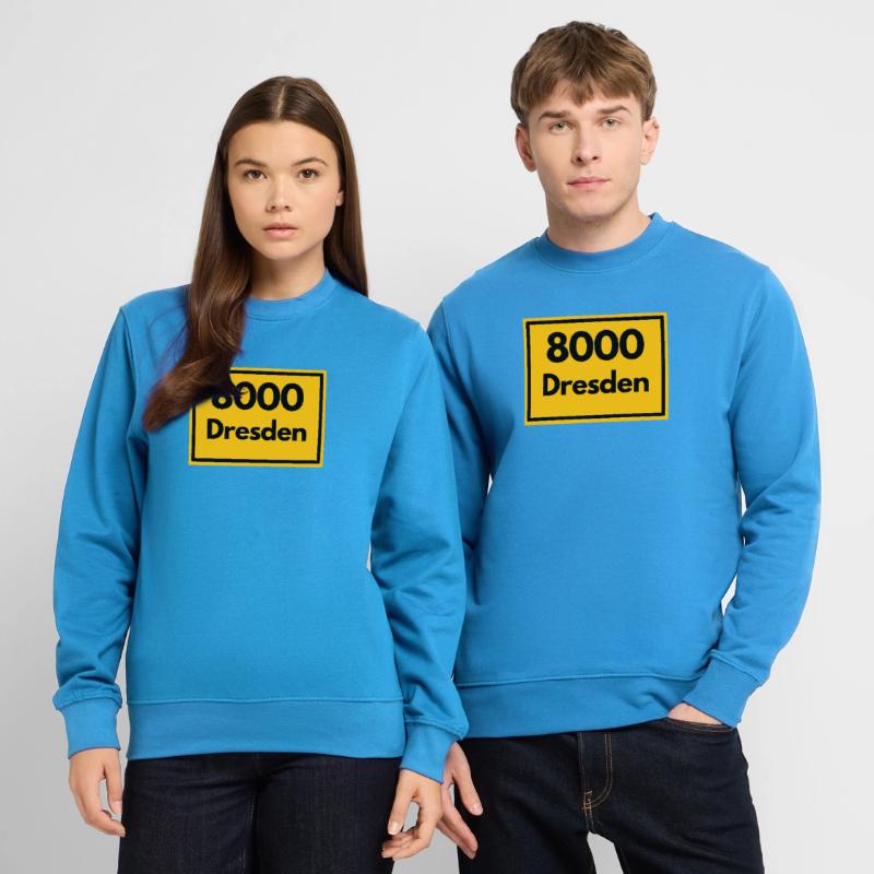 OLD POSTCODE POSTCODE RETRO 8000 DRESDEN ELBE Unisex Sweatshirt