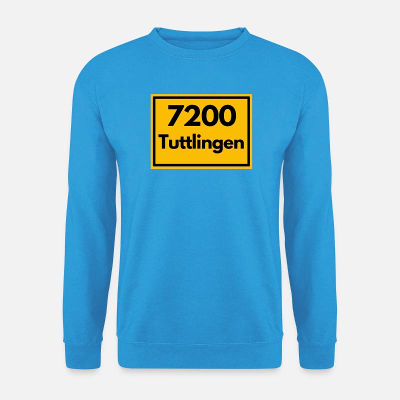 OLD POSTCODE POSTCODE RETRO 7200 TUTTLINGEN - Unisex Sweatshirt - sea blue