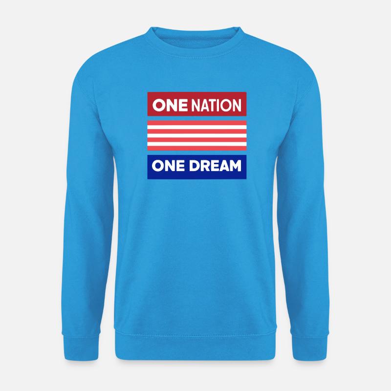 Eine Nation, ein Traum - Unisex Pullover - Meeresblau