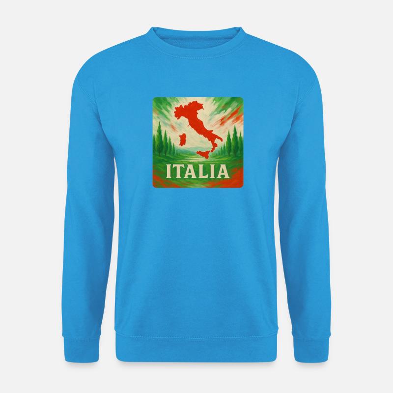Italien Reise Design - Unisex Pullover - Meeresblau