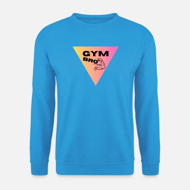  Muskel-Logo Triangel - Unisex Pullover - Meeresblau