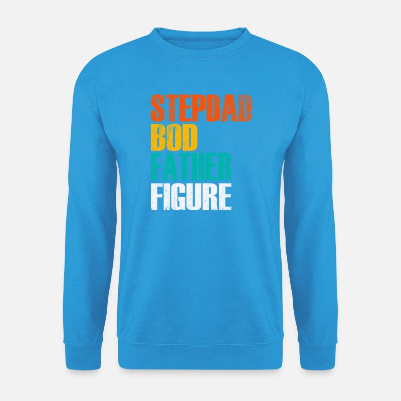 Stepdad Bod Father Figure Gradient - Unisex Pullover - Meeresblau