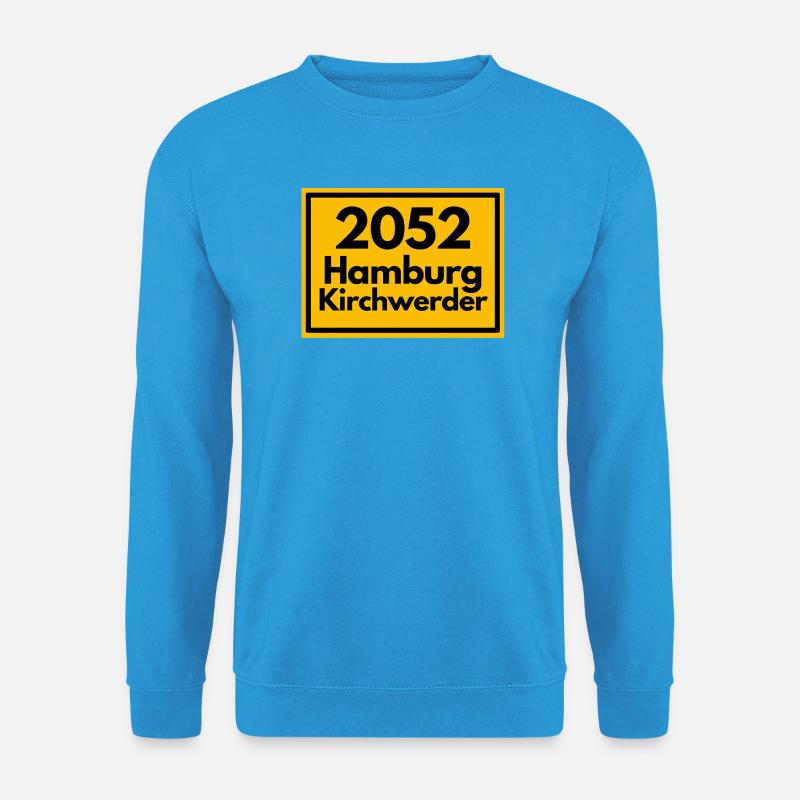 OLD POSTCODE POSTCODE 2053 HAMBURG KIRCHWERDER - Unisex Sweatshirt - sea blue