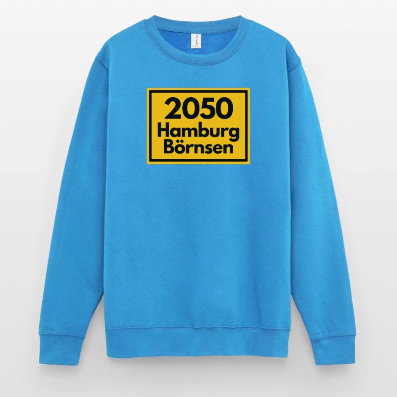 OLD POSTCODE POSTCODE RETRO 2053 HAMBURG BÖRNSEN Unisex Sweatshirt
