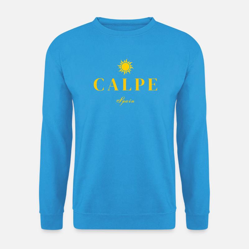 Calpe Spanien Sonnenemblem - Unisex Pullover - Meeresblau