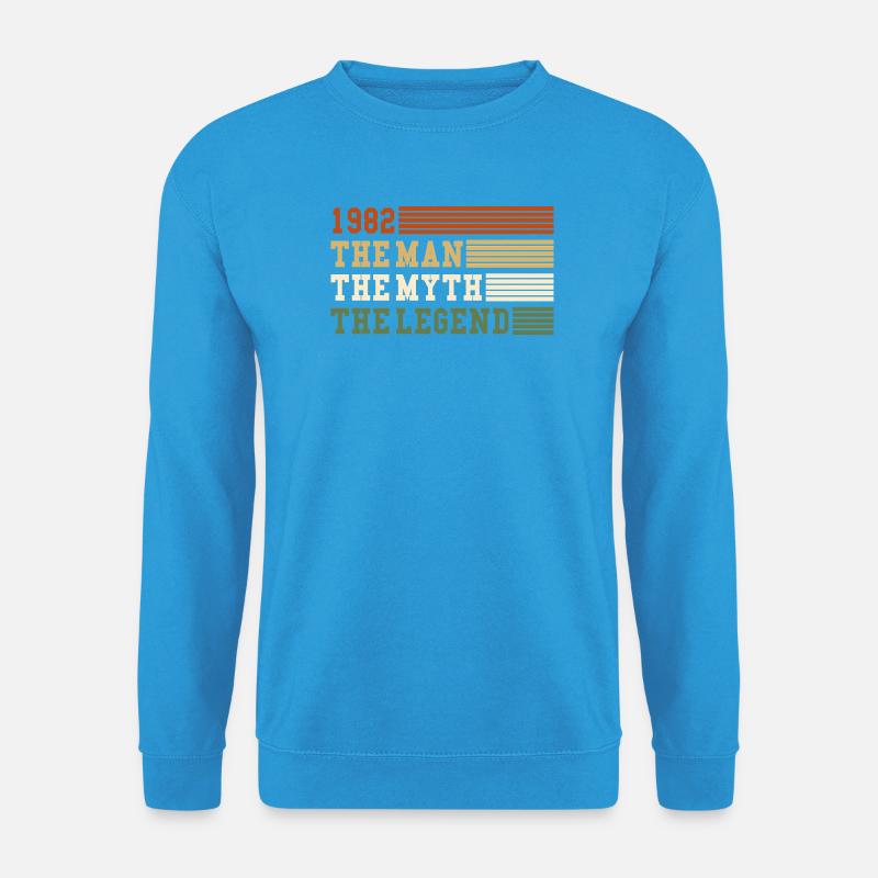 1982 Die Mann-Mythologie-Legende 1982 | Vintage!! - Unisex Pullover - Meeresblau