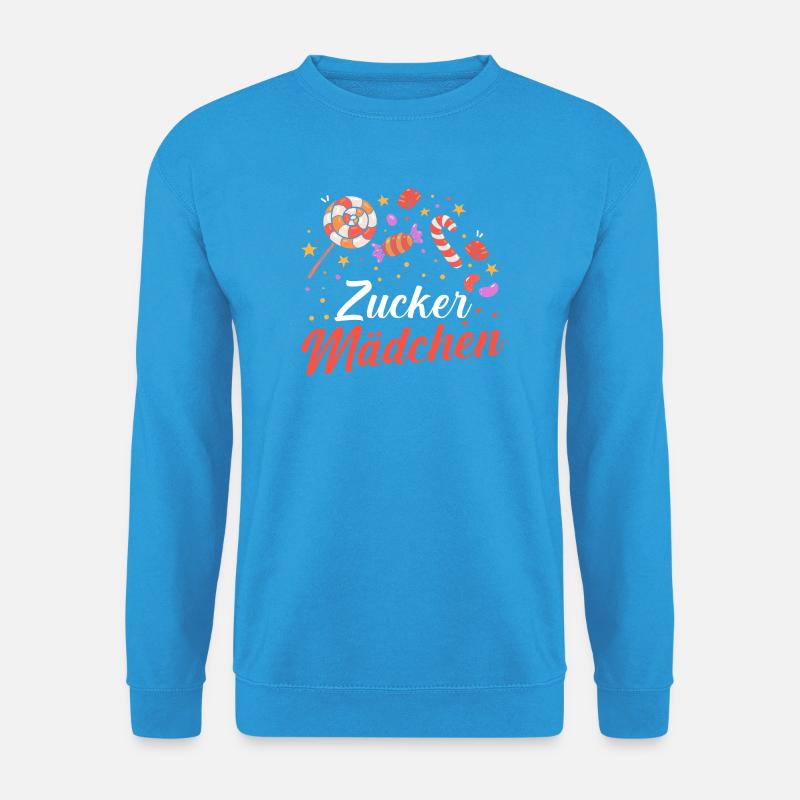 Süschigkeiten Naschkatze Süßes Mädchen - Unisex Pullover - Meeresblau
