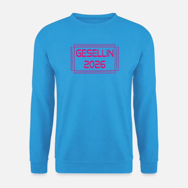 Gesellenbrief Abschluss 2026 Gesellin - Unisex Pullover - Meeresblau