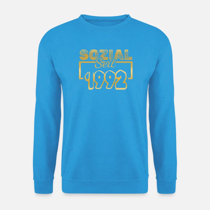 Sozial 1992 - Unisex Pullover - Meeresblau