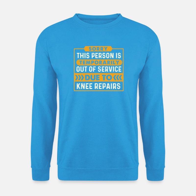 Ausfall wegen Kniereparaturen - Unisex Pullover - Meeresblau