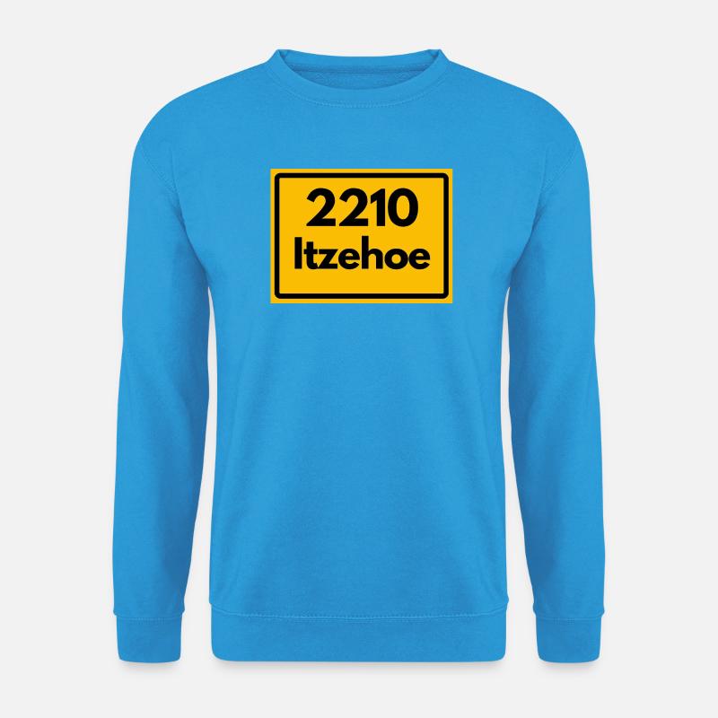 OLD POSTCODE RETRO 2210 ITZHOE – FANS - Unisex Sweatshirt - sea blue