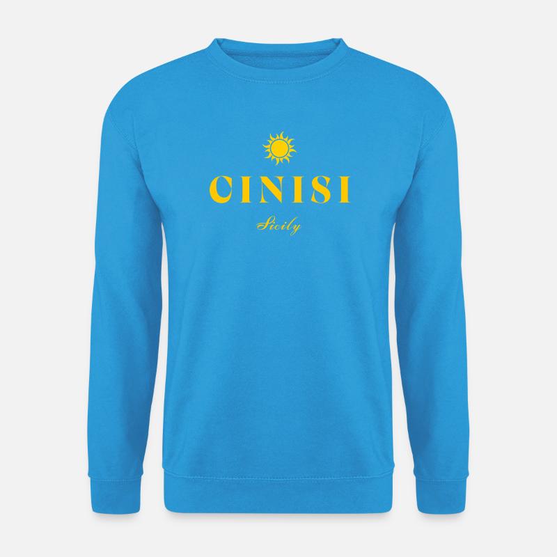 Cinisi Sizilien Sonne - Unisex Pullover - Meeresblau