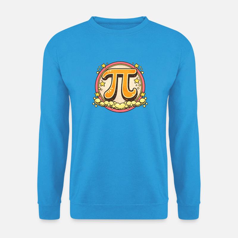 Pi Pop Retro-Abzeichen - Unisex Pullover - Meeresblau
