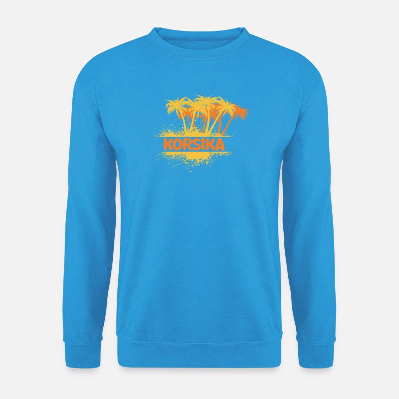 Korsika als Sonne - Unisex Pullover - Meeresblau