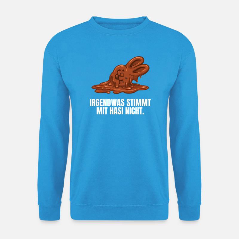 Schokoladenhase Ostern - Unisex Pullover - Meeresblau