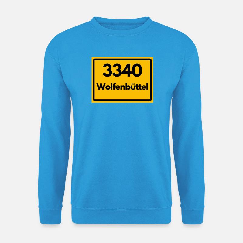 OLD POSTCODE POSTCODE RETRO 3340 WOLFENBÜTTEL - Unisex Sweatshirt - sea blue