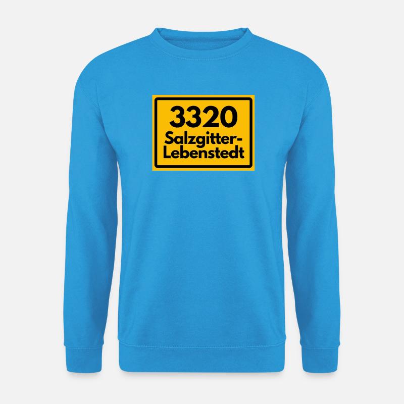OLD POSTCODE POSTCODE RETRO 3320 SALZGITTER - Unisex Sweatshirt - sea blue